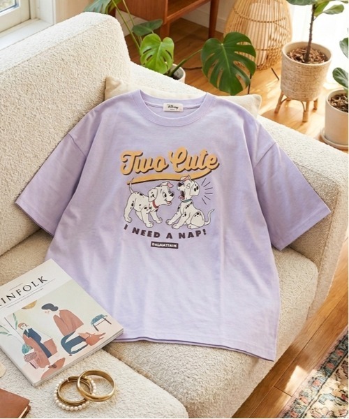 Disney(ディズニー)の「【DISNEY/ディズニー】キャラクター プリント半袖Tシャツ(WIDEシルエット)(Tシャツ/カットソー・レディース・スミクロ/オフホワイト/ミント/ラベンダー・LARGE/MEDIUM)」の13枚目の写真