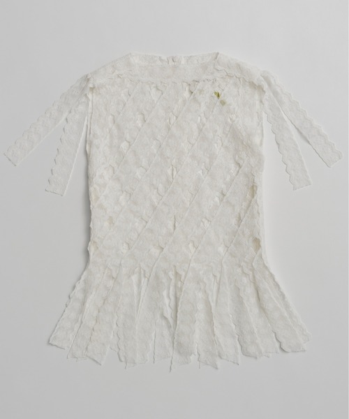 PRANK PROJECT(プランクプロジェクト)の「【2026Summer Pre-Order】レーステープトップ / Lace Tape Cross Top(Tシャツ/カットソー・レディース・ホワイト/ブラック・FREE)」の6枚目の写真