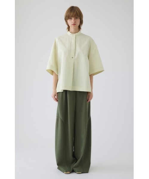 RIM.ARK(リムアーク)の「Band collar detail tops バンドカラーディテールトップス(シャツ/ブラウス・レディース・ブラック/ダークブルー/ライトイエロー・FREE)」の3枚目の写真
