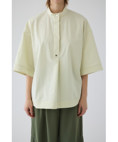 RIM.ARK(リムアーク)の「Band collar detail tops バンドカラーディテールトップス(シャツ/ブラウス・レディース・ブラック/ダークブルー/ライトイエロー・FREE)」の12枚目の写真