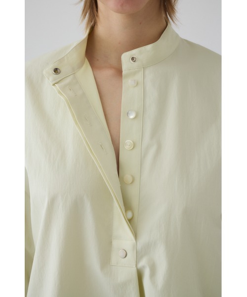RIM.ARK(リムアーク)の「Band collar detail tops バンドカラーディテールトップス(シャツ/ブラウス・レディース・ブラック/ダークブルー/ライトイエロー・FREE)」の15枚目の写真