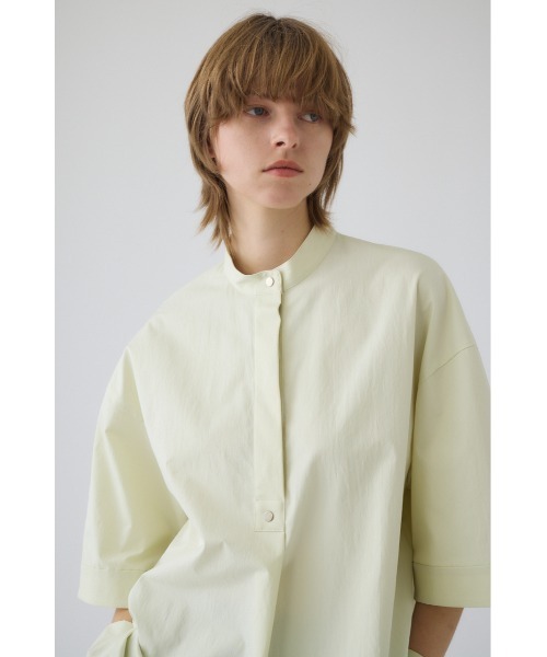 RIM.ARK(リムアーク)の「Band collar detail tops バンドカラーディテールトップス(シャツ/ブラウス・レディース・ブラック/ダークブルー/ライトイエロー・FREE)」の6枚目の写真