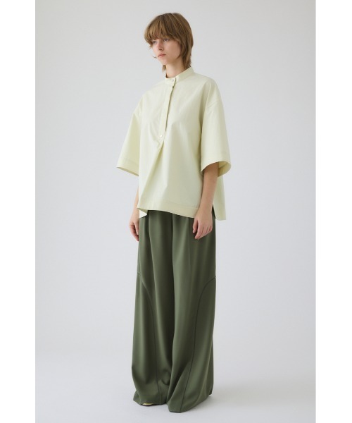 RIM.ARK(リムアーク)の「Band collar detail tops バンドカラーディテールトップス(シャツ/ブラウス・レディース・ブラック/ダークブルー/ライトイエロー・FREE)」の7枚目の写真