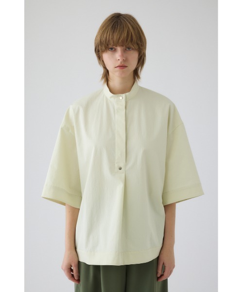 RIM.ARK(リムアーク)の「Band collar detail tops バンドカラーディテールトップス(シャツ/ブラウス・レディース・ブラック/ダークブルー/ライトイエロー・FREE)」の8枚目の写真