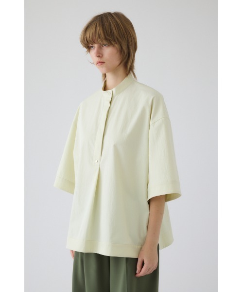 RIM.ARK(リムアーク)の「Band collar detail tops バンドカラーディテールトップス(シャツ/ブラウス・レディース・ブラック/ダークブルー/ライトイエロー・FREE)」の9枚目の写真