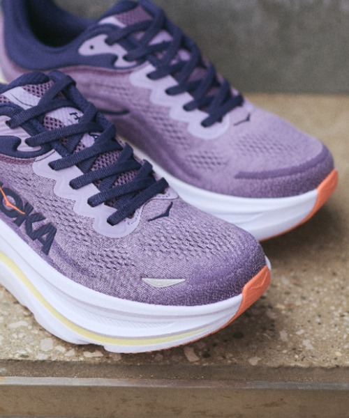 HOKA(ホカ)の「W BONDI 9 1162012-BJM(スニーカー・レディース・パープル・23.5cm/23.0cm/22.5cm/25.5cm/25.0cm/24.5cm/24.0cm)」の3枚目の写真