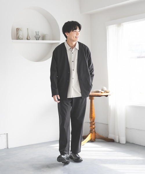 GLOBAL WORK(グローバルワーク)の「クリーンサッカーシャツカーデ長袖/638153(シャツ/ブラウス・メンズ・ネイビー/ブラック・MEDIUM/LARGE/X-LARGE/SMALL)」の22枚目の写真