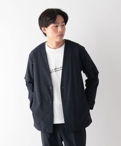 GLOBAL WORK(グローバルワーク)の「クリーンサッカーシャツカーデ長袖/638153(シャツ/ブラウス・メンズ・ネイビー/ブラック・MEDIUM/LARGE/X-LARGE/SMALL)」の9枚目の写真