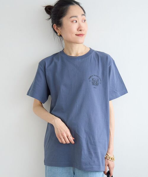 le.coeur blanc(ルクールブラン)の「Regency Works CAT Tシャツ(Tシャツ/カットソー・レディース・ブラック/ネイビー/ホワイト・38)」の10枚目の写真