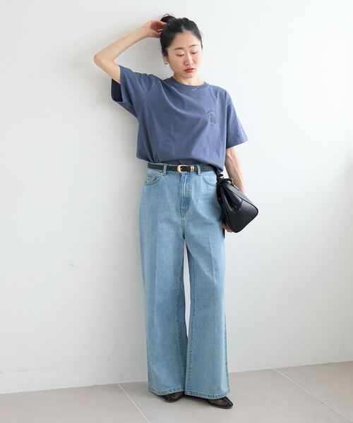 le.coeur blanc(ルクールブラン)の「Regency Works CAT Tシャツ(Tシャツ/カットソー・レディース・ブラック/ネイビー/ホワイト・38)」の15枚目の写真