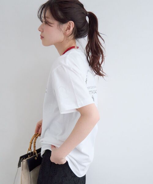 le.coeur blanc(ルクールブラン)の「Regency Works CAT Tシャツ(Tシャツ/カットソー・レディース・ブラック/ネイビー/ホワイト・38)」の22枚目の写真