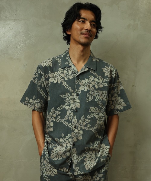 ムラサキスポーツ(ムラサキスポーツ)の「【ムラサキスポーツ限定】Mighty Surf Club/マイティーサーフクラブ 半袖 アロハシャツ セットアップ対応 MT26SS02(シャツ/ブラウス・メンズ・ブラック/ネイビー・M/L/XL)」の15枚目の写真