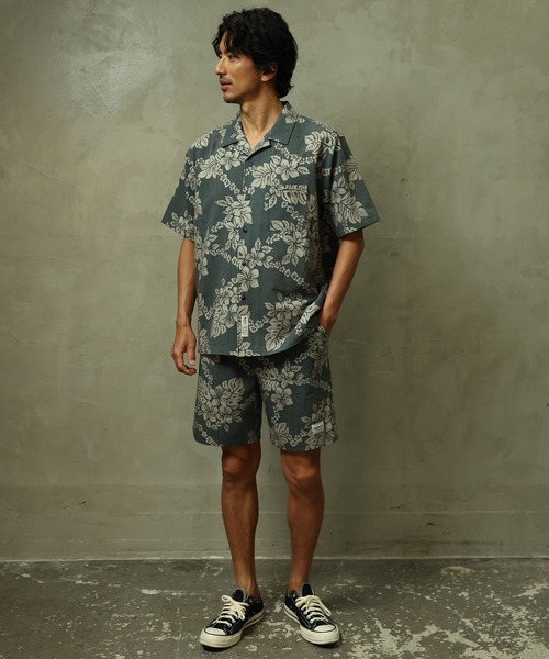 ムラサキスポーツ(ムラサキスポーツ)の「【ムラサキスポーツ限定】Mighty Surf Club/マイティーサーフクラブ 半袖 アロハシャツ セットアップ対応 MT26SS02(シャツ/ブラウス・メンズ・ブラック/ネイビー・M/L/XL)」の17枚目の写真