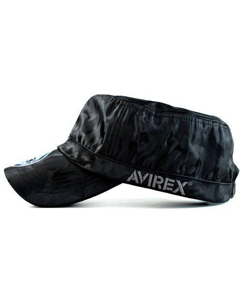 AVIREX(アヴィレックス)の「【別注】【限定】AVIREX シャドーカモフラージュ ワークキャップ(キャップ・メンズ・ブラック系その他・MEDIUM/X-LARGE)」の4枚目の写真