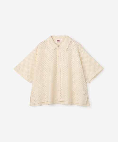 Bshop（ビショップ）の「INDIA INDUSTRY | フラワーレース 半袖シャツ WOMEN（シャツ/ブラウス・レディース・ブルー系その他/ブラック/アイボリー・1）」の18枚目の写真