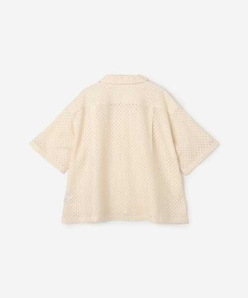 Bshop（ビショップ）の「INDIA INDUSTRY | フラワーレース 半袖シャツ WOMEN（シャツ/ブラウス・レディース・ブルー系その他/ブラック/アイボリー・1）」の19枚目の写真
