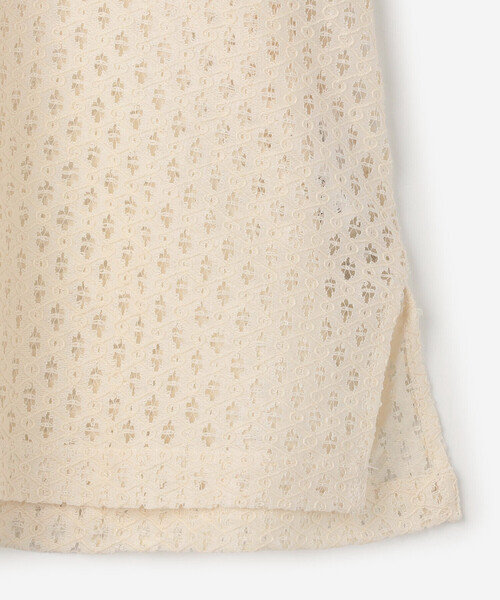 Bshop（ビショップ）の「INDIA INDUSTRY | フラワーレース 半袖シャツ WOMEN（シャツ/ブラウス・レディース・ブルー系その他/ブラック/アイボリー・1）」の22枚目の写真