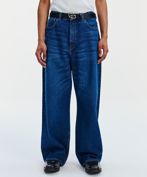 COOTIE PRODUCTIONS（クーティープロダクションズ）の「12.5oz Denim 5 Pocket Square Leg Pants（デニムパンツ・メンズ・インディゴブルー/スミクロ・LARGE/MEDIUM/SMALL）」の3枚目の写真