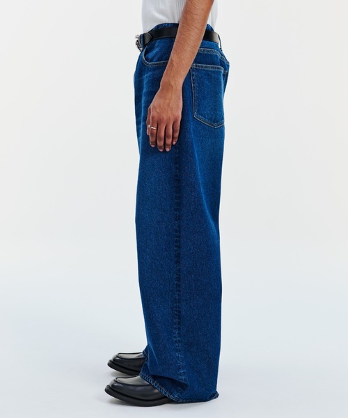 COOTIE PRODUCTIONS（クーティープロダクションズ）の「12.5oz Denim 5 Pocket Square Leg Pants（デニムパンツ・メンズ・インディゴブルー/スミクロ・LARGE/MEDIUM/SMALL）」の4枚目の写真
