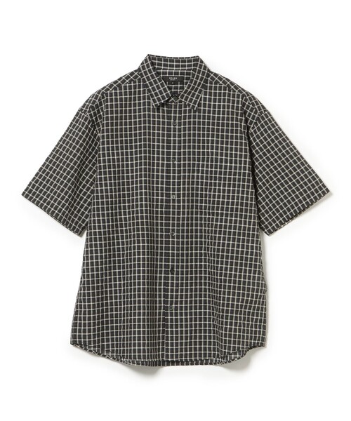 BEAMS HEART(ビームスハート)の「【7/9値下げ】シアサッカー チェック ショートスリーブ シャツ(ユニセックス)(シャツ/ブラウス・メンズ・ダークブラウン/チャコールグレー・LARGE/SMALL/MEDIUM)」の20枚目の写真