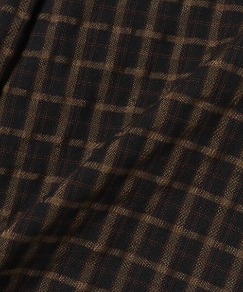 BEAMS HEART(ビームスハート)の「【7/9値下げ】シアサッカー チェック ショートスリーブ シャツ(ユニセックス)(シャツ/ブラウス・メンズ・ダークブラウン/チャコールグレー・LARGE/SMALL/MEDIUM)」の6枚目の写真