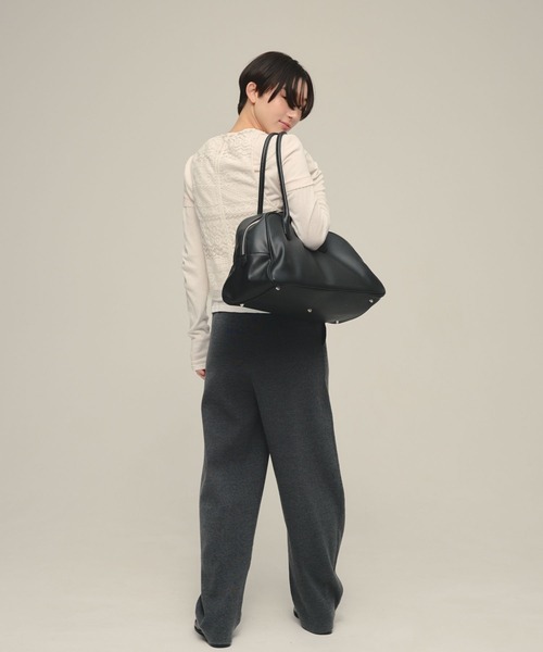 eL(エル)の「【eL】Lace American Sleeve Tank Top/643996(タンクトップ・レディース・ブラック/オフホワイト・FREE)」の5枚目の写真