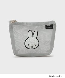 Miffy（ ミッフィー）の「◆【miffy】さがら刺繍チュールメッシュポーチ（ポーチ）」