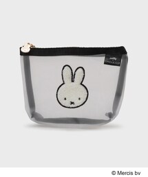 Miffy（ ミッフィー）の「◆【miffy】さがら刺繍チュールメッシュポーチ（ポーチ）」