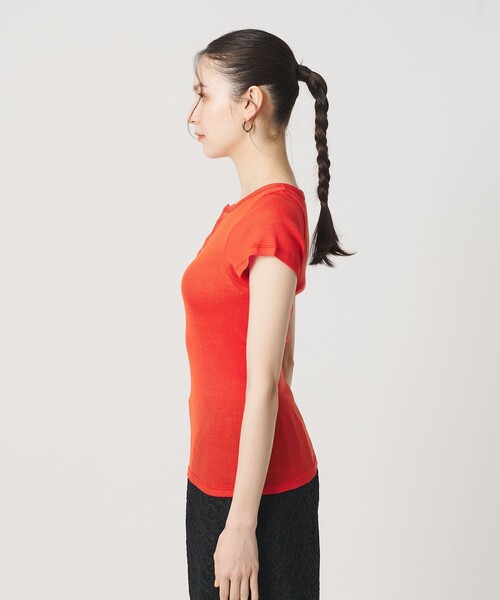 PALM(パーム)の「【別注】<PALM>ヘンリーネック トップス(Tシャツ/カットソー・レディース・ブラック/レッド・FREE)」の12枚目の写真