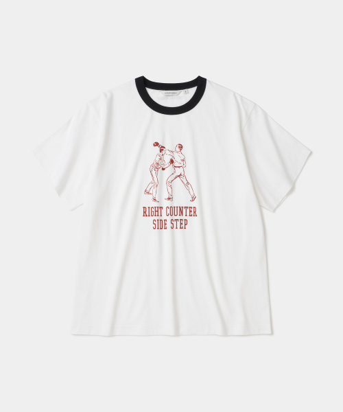 UNIFORM BRIDGE(ユニフォームブリッジ)の「boxer ringer s/s t-shirt off white(Tシャツ/カットソー・メンズ・その他・SMALL/MEDIUM/LARGE/X-LARGE/XX-LARGE)」の1枚目の写真