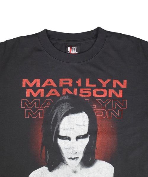 giant Vintage(ジャイアントヴィンテージ)の「【GIANT01】【Giant Vintage/ジャイアント ヴィンテージ】MARILYN MANSON MECHANICAL ANIMALS & BOLT OVERSIZED BOX SILHOUETTE T-SHIRTS(Tシャツ/カットソー・メンズ・ブラック系その他・MEDIUM/LARGE/SMALL)」の3枚目の写真
