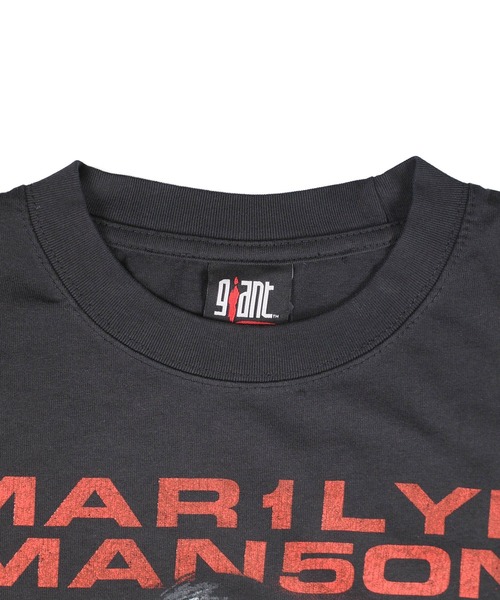 giant Vintage(ジャイアントヴィンテージ)の「【GIANT01】【Giant Vintage/ジャイアント ヴィンテージ】MARILYN MANSON MECHANICAL ANIMALS & BOLT OVERSIZED BOX SILHOUETTE T-SHIRTS(Tシャツ/カットソー・メンズ・ブラック系その他・MEDIUM/LARGE/SMALL)」の4枚目の写真