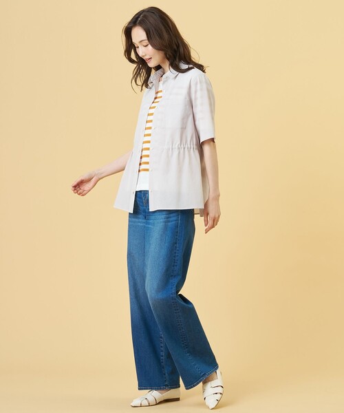 J.PRESS(ジェイプレス)の「【WEB限定】アキハ BREEZE COOL シャツ ブラウス(シャツ/ブラウス・レディース・ブラウン系/グレー系/ライトグレー系・T13/T15)」の12枚目の写真