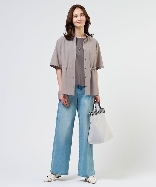 J.PRESS(ジェイプレス)の「【WEB限定】アキハ BREEZE COOL シャツ ブラウス(シャツ/ブラウス・レディース・ブラウン系/グレー系/ライトグレー系・T13/T15)」の13枚目の写真