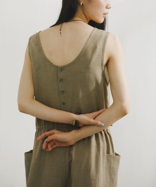 URBAN RESEARCH DOORS（アーバンリサーチドアーズ）の「Melange Mix Salopette（サロペット/オーバーオール・レディース・グリーン系その他・SMALL/MEDIUM）」の3枚目の写真