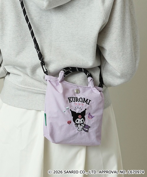 unify(ユニファイ)の「【unify × Sanrio characters(サンリオキャラクターズ) 】軽撥水 ショルダーバッグ スマホ サコッシュ SUPK-03(ショルダーバッグ・レディース・ラベンダー/ネイビー/ライトグレー/ブラック・ONE SIZE)」の1枚目の写真
