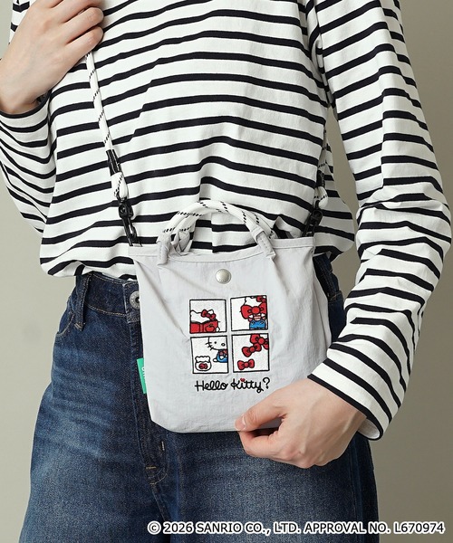 unify(ユニファイ)の「【unify × Sanrio characters(サンリオキャラクターズ) 】軽撥水 ショルダーバッグ スマホ サコッシュ SUPK-03(ショルダーバッグ・レディース・ラベンダー/ネイビー/ライトグレー/ブラック・ONE SIZE)」の3枚目の写真
