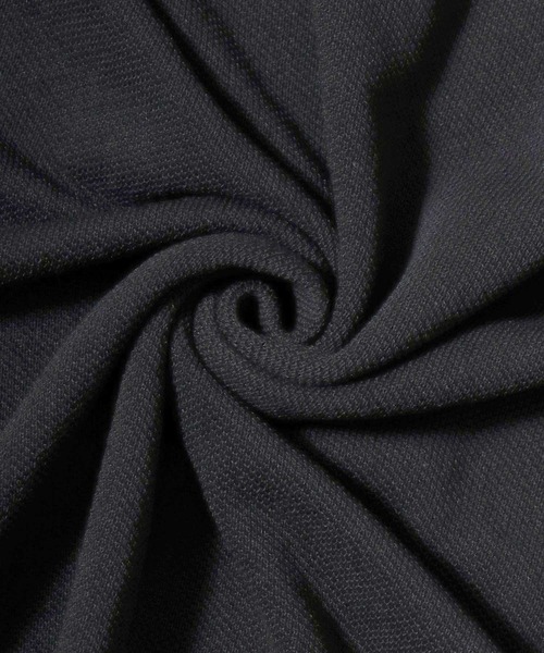 ANPAS(アンパス)の「Cooling Pique Texture Knit Polo Shirt / 14G 接触冷感 鹿の子編み ルーズシルエット サマーニットポロシャツ メンズ 半袖 ビッグシルエット オーバーサイズ 無地 シンプル(ポロシャツ・メンズ・ブラック/チャコールグレー/グレイッシュベージュ・M/L)」の9枚目の写真