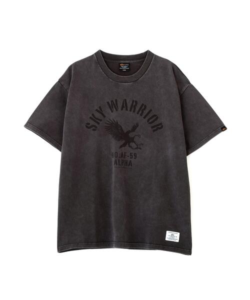Alpha Industries(アルファインダストリーズ)の「【日本限定】Alpha Industries/アルファ インダストリーズ/SKY WARRIOR T-SHIRT/スカイウォーリアTシャツ(Tシャツ/カットソー・メンズ・ゴールド/チャコール/ホワイト系2・S/L/2XL/M/XL)」の3枚目の写真