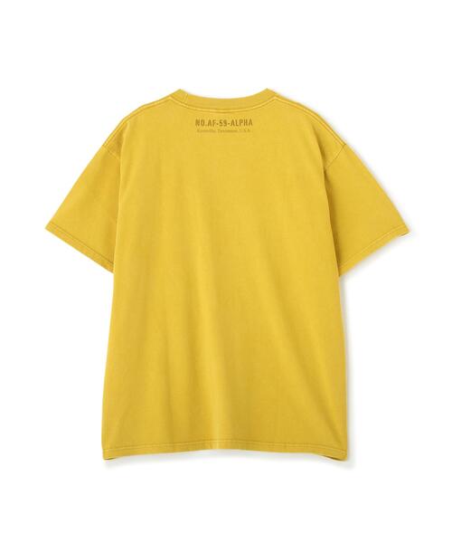 Alpha Industries(アルファインダストリーズ)の「【日本限定】Alpha Industries/アルファ インダストリーズ/SKY WARRIOR T-SHIRT/スカイウォーリアTシャツ(Tシャツ/カットソー・メンズ・ゴールド/チャコール/ホワイト系2・S/L/2XL/M/XL)」の6枚目の写真