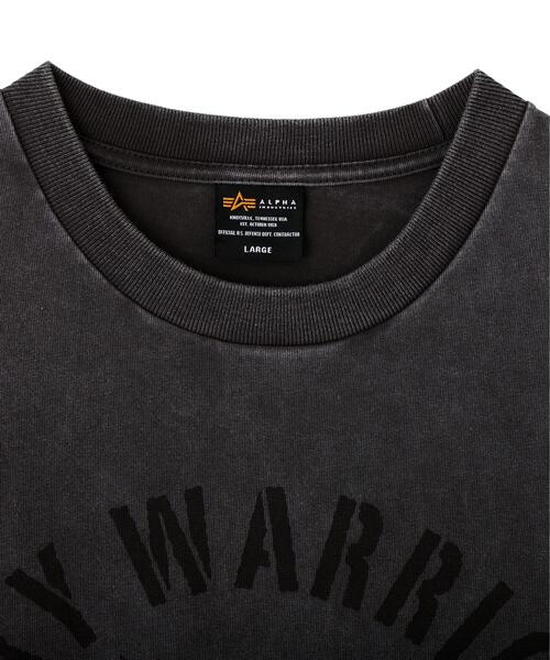 Alpha Industries(アルファインダストリーズ)の「【日本限定】Alpha Industries/アルファ インダストリーズ/SKY WARRIOR T-SHIRT/スカイウォーリアTシャツ(Tシャツ/カットソー・メンズ・ゴールド/チャコール/ホワイト系2・S/L/2XL/M/XL)」の9枚目の写真