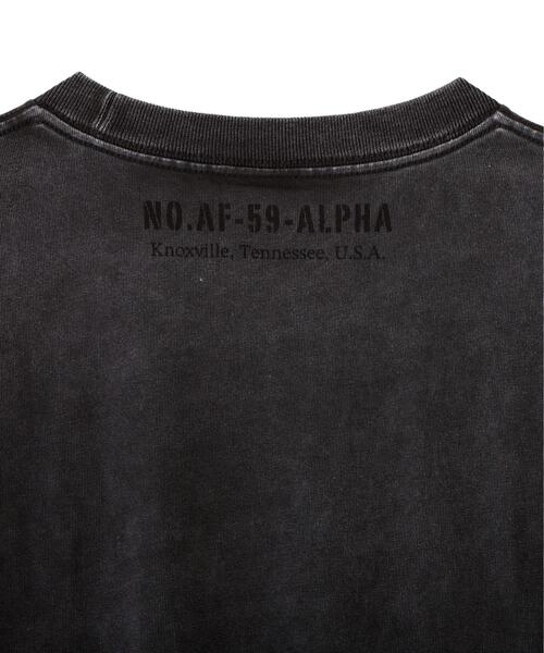 Alpha Industries(アルファインダストリーズ)の「【日本限定】Alpha Industries/アルファ インダストリーズ/SKY WARRIOR T-SHIRT/スカイウォーリアTシャツ(Tシャツ/カットソー・メンズ・ゴールド/チャコール/ホワイト系2・S/L/2XL/M/XL)」の13枚目の写真