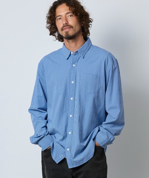 L.L.Bean（エルエルビーン）の「コンフォート・ストレッチ・パフォーマンス・シアサッカー・シャツ、長袖　スライトリー・フィット　プラッド 米国フィット・レギュラー（シャツ/ブラウス・メンズ・ブルー系その他/ピンク系その他・SMALL/LARGE/MEDIUM）」の13枚目の写真