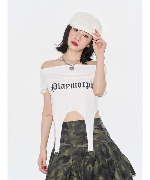jouetie（ジュエティ）の「【kaorinomori×jouetie】レースハンチング（ハンチング/ベレー帽・レディース・ブラック/オフホワイト・FREE）」の9枚目の写真