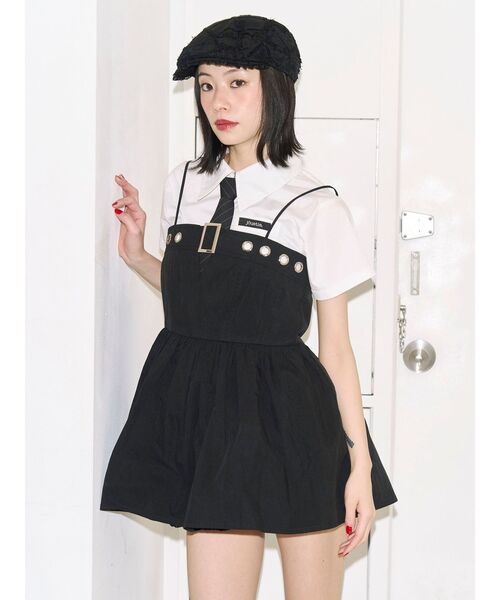 jouetie（ジュエティ）の「【kaorinomori×jouetie】レースハンチング（ハンチング/ベレー帽・レディース・ブラック/オフホワイト・FREE）」の18枚目の写真