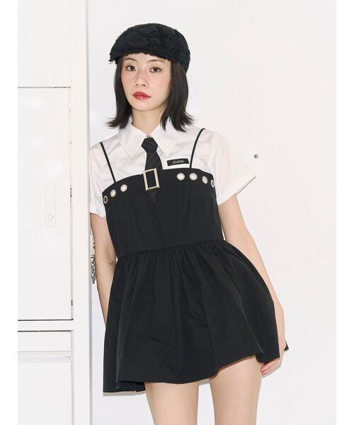 jouetie（ジュエティ）の「【kaorinomori×jouetie】レースハンチング（ハンチング/ベレー帽・レディース・ブラック/オフホワイト・FREE）」の19枚目の写真