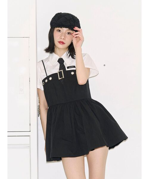 jouetie（ジュエティ）の「【kaorinomori×jouetie】レースハンチング（ハンチング/ベレー帽・レディース・ブラック/オフホワイト・FREE）」の20枚目の写真