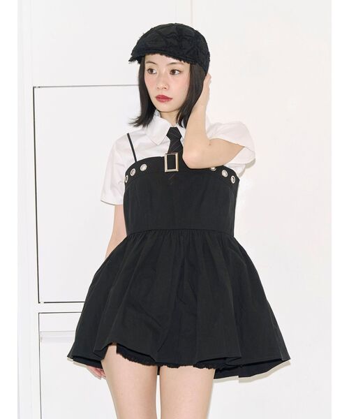 jouetie（ジュエティ）の「【kaorinomori×jouetie】レースハンチング（ハンチング/ベレー帽・レディース・ブラック/オフホワイト・FREE）」の21枚目の写真