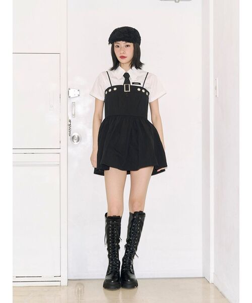 jouetie（ジュエティ）の「【kaorinomori×jouetie】レースハンチング（ハンチング/ベレー帽・レディース・ブラック/オフホワイト・FREE）」の22枚目の写真
