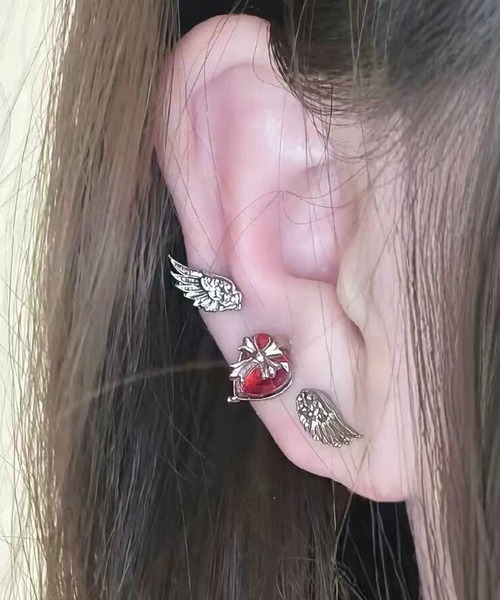 456795】キラキラY2Kピアス3点セット(RZ)（ピアス（両耳用））｜LUGG